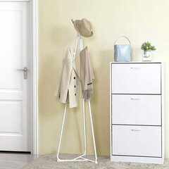 Напольная вешалка для одежды, 172 см, белая цена и информация | Вешалки для одежды | 220.lv