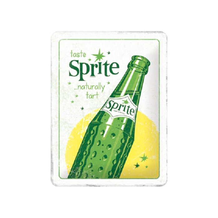 Metāla plāksne Nostalgic art/ Sprite - Bottle, 15x20 cm cena un informācija | Asprātīgas dāvanas | 220.lv