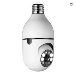 E27 Беспроводная IP камера-лампа Wi-Fi 1080P 360° цена и информация | Камеры видеонаблюдения | 220.lv