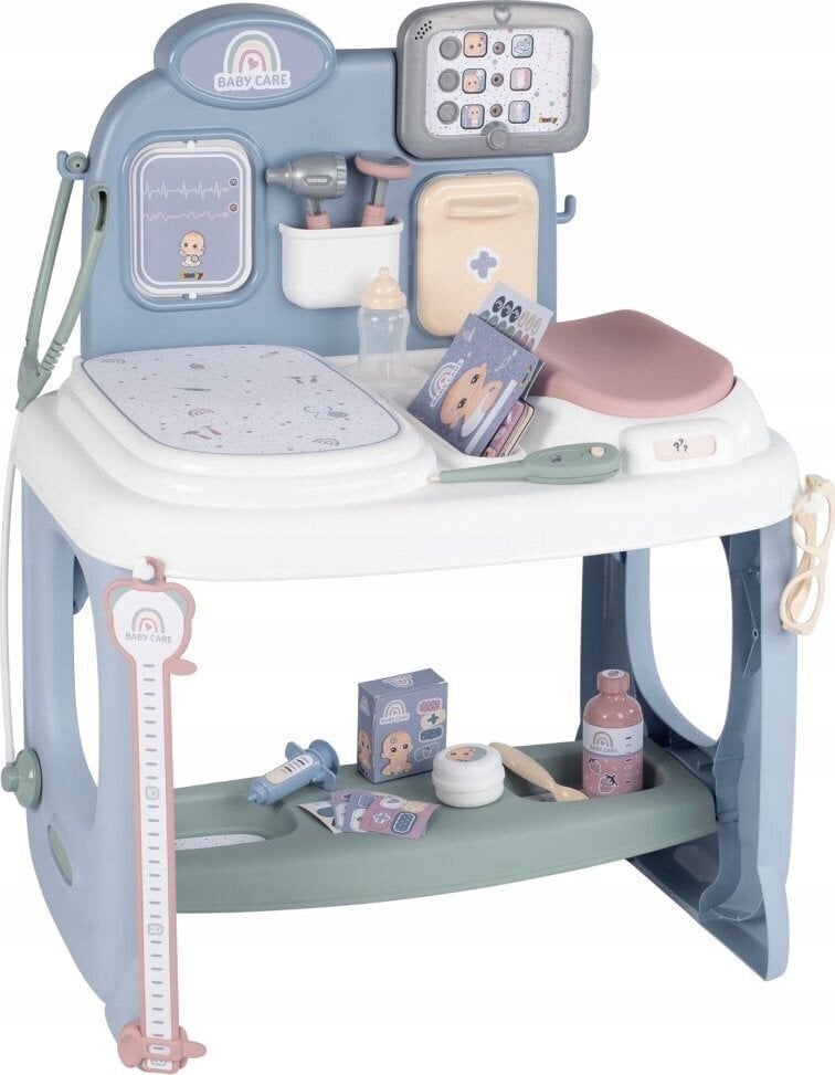 Bērnu daktera galds Smoby Baby Care, 24 d. cena un informācija | Rotaļlietas meitenēm | 220.lv