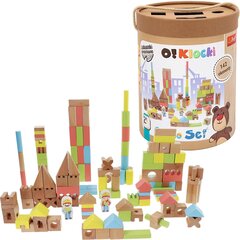 Koka klucīšu komplekts Trefl O!Blocks, 142 gab. цена и информация | Конструкторы и кубики | 220.lv