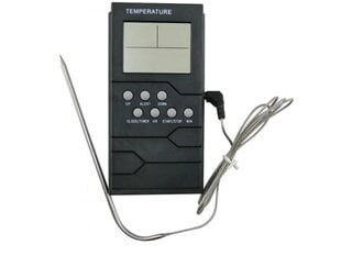 Virtuves termometrs ar pulksteni, modinātāju, LCD displeju цена и информация | Кухонные принадлежности | 220.lv