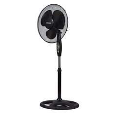 VOLTENO Grīdas ventilators ar tālvadības pulti 40W, melns cena un informācija | Ventilatori | 220.lv