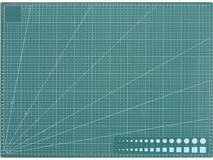 Коврик для моделирования A2, двухсторонний, зеленый цена и информация | Принадлежности для рисования, лепки | 220.lv