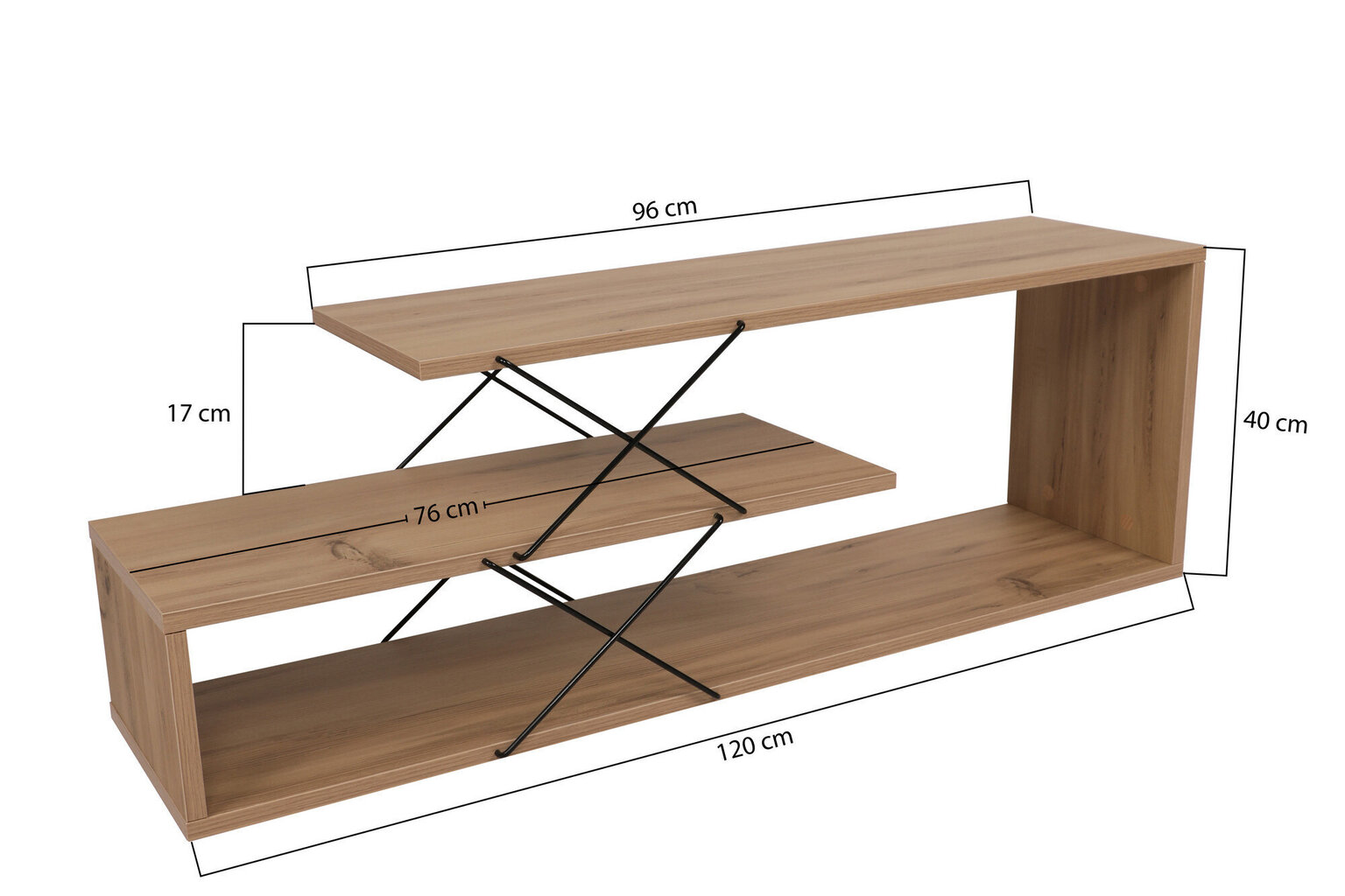 TV statīvs Asir, 120x40x30cm, bēšs cena un informācija | TV galdiņi | 220.lv