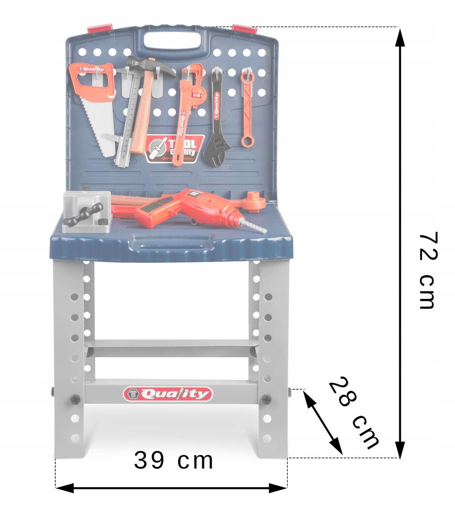 Darba galds ar instrumentiem bērniem 772400 cena un informācija | Rotaļlietas zēniem | 220.lv