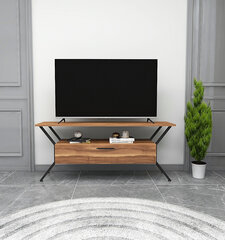 TV statīvs Asir, 124x54x35cm, brūns cena un informācija | TV galdiņi | 220.lv