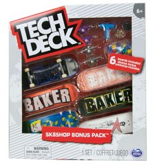 Skeitborda komplekts Tech Deck Bonus Sk8 Shop, 6 gab. цена и информация | Конструктор автомобилей игрушки для мальчиков | 220.lv