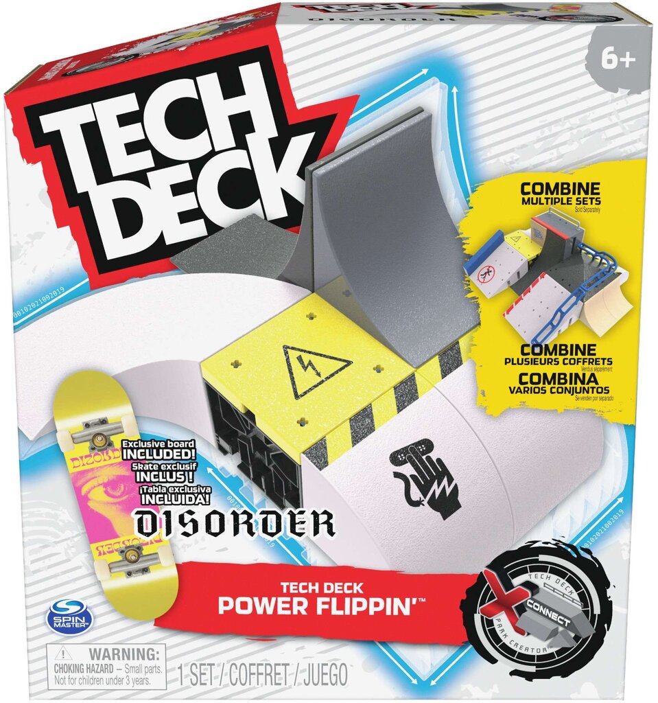 Pirkstiņu komplekts Tech Deck Flippin' Ramp un krāsains X-Connect cena un informācija | Rotaļlietas zēniem | 220.lv