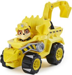 Komplekts Paw Patrol Dino Rescue Rubble suņa figūriņa + automašīna cena un informācija | Rotaļlietas zēniem | 220.lv