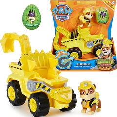 Komplekts Paw Patrol Dino Rescue Rubble suņa figūriņa + automašīna cena un informācija | Rotaļlietas zēniem | 220.lv