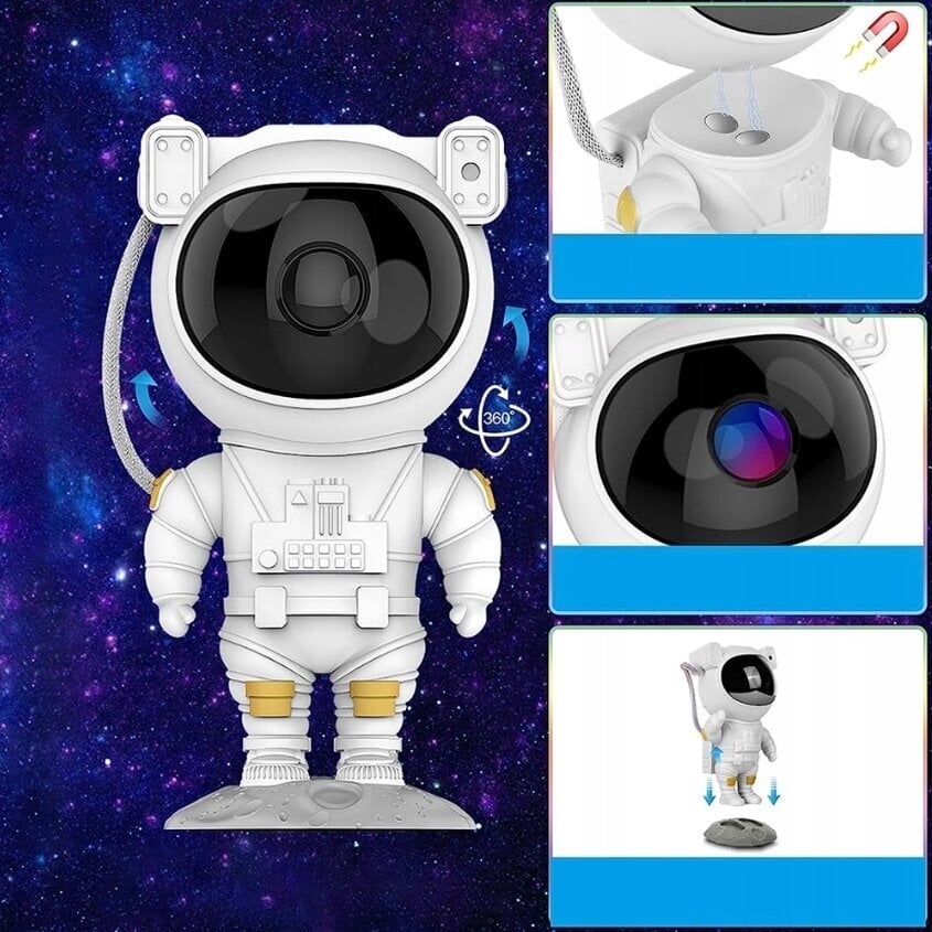 Bērnu projektors Astronaut, dažādas krāsas цена и информация | Svētku dekorācijas | 220.lv