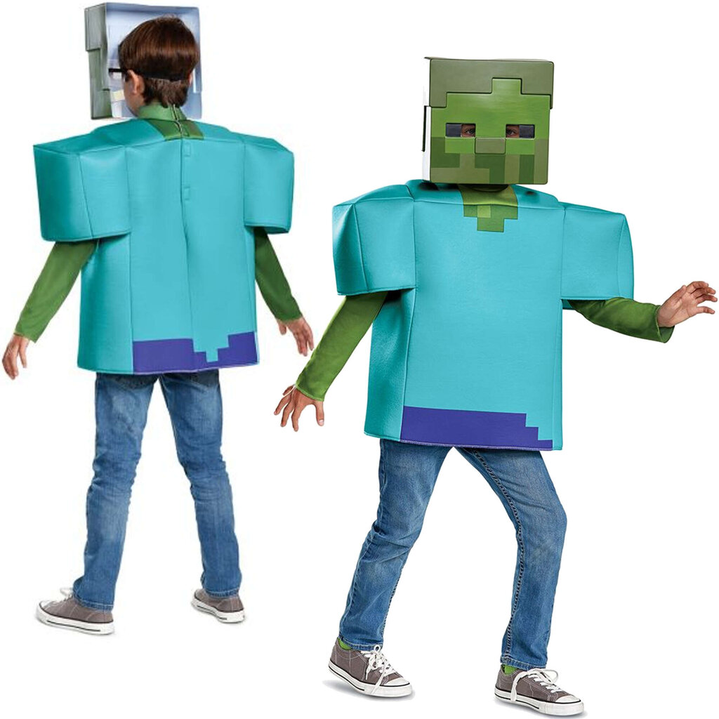 Karnevāla kostīms Minecraft Halloween Zombie, 4-6 gadi цена | 220.lv