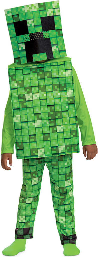 Karnevāla kostīms Minecraft Halloween Creeper, 7-8 gadi цена и информация | Karnevāla kostīmi, maskas un parūkas | 220.lv