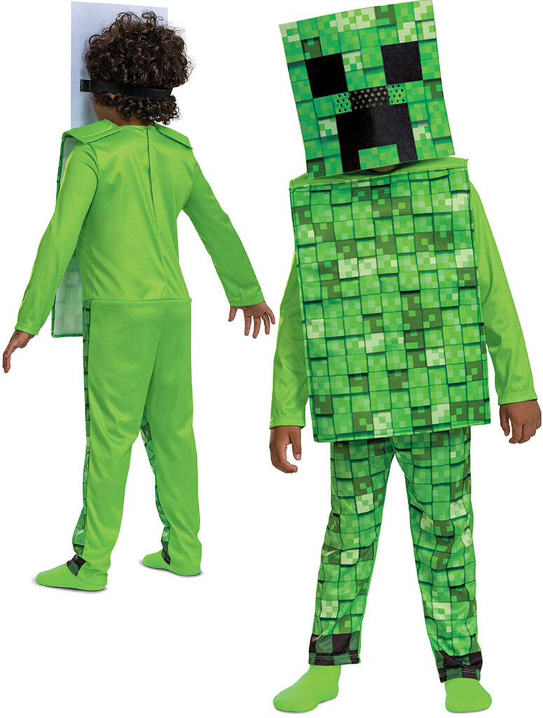 Karnevāla kostīms Minecraft Halloween Creeper, 7-8 gadi цена и информация | Karnevāla kostīmi, maskas un parūkas | 220.lv