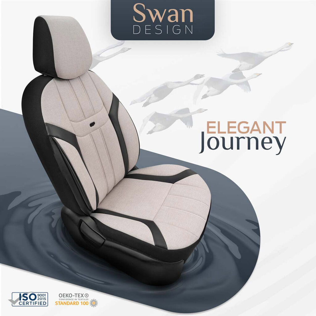 Auto sēdekļu pārvalku komplekts OTOM SWAN 503 BEIGE 3-ZIP цена и информация | Auto sēdekļu pārvalki | 220.lv