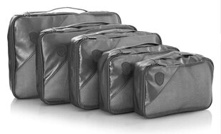 Heys Metallic somu komplekts, 5 gab cena un informācija | Veļas grozi un mantu uzglabāšanas kastes | 220.lv