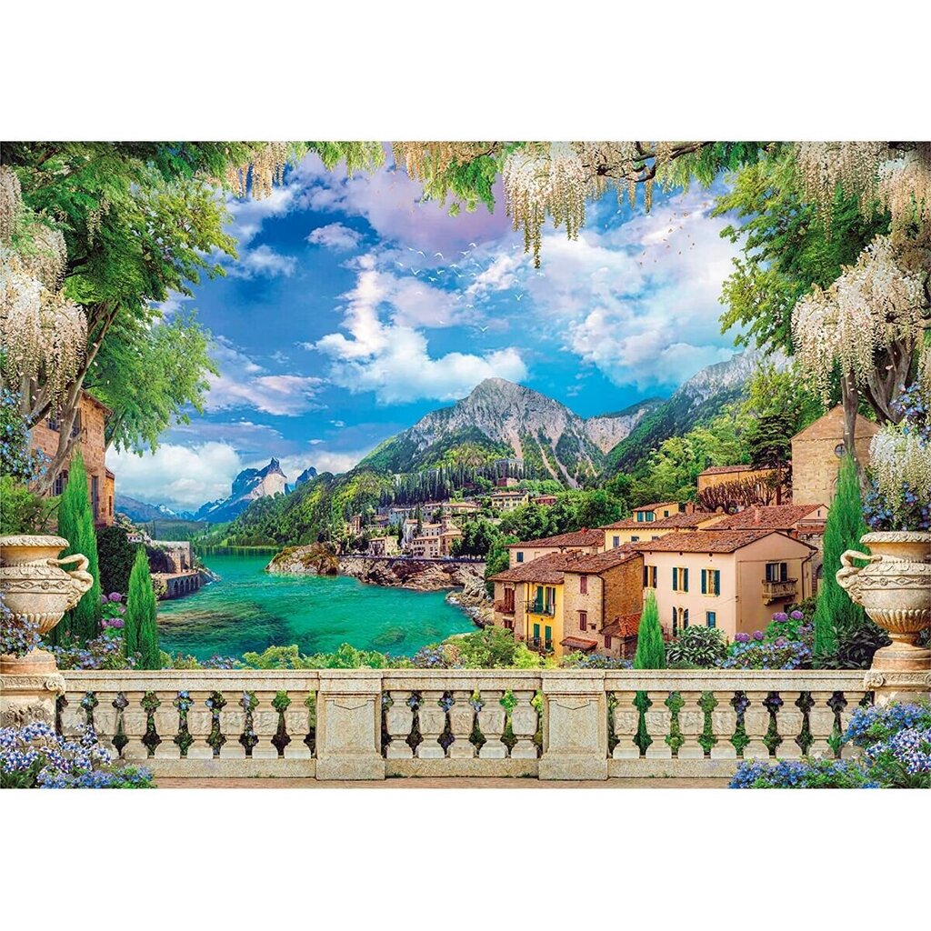 Puzle Clementoni Lush Terrace On Lake, 3000 d. cena un informācija | Puzles, 3D puzles | 220.lv