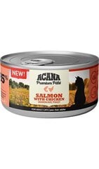 Паштет Acana Premium для кошек с лососем и курицей, 85г, 8 шт. цена и информация | Консервы для котов | 220.lv