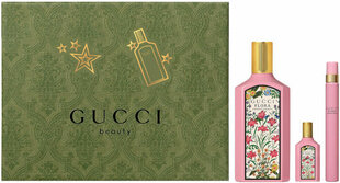 Набор Gucci Flora Gorgeous Gardenia для женщин: парфюмированная вода для женщин, 100 мл + 10 мл + 5 мл цена и информация | Женские духи | 220.lv