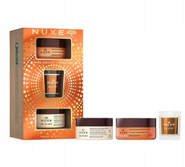 Kosmētikas komplekts Nuxe Honey Lover Dry Skin Body Care: ķermeņa skrubis, 175 ml + ķermeņa balzams, 200 ml + svece, 70 g cena un informācija | Ķermeņa krēmi, losjoni | 220.lv