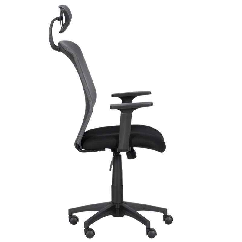 Krēsls Wood Garden Carmen 7535, melns/pelēks cena un informācija | Biroja krēsli | 220.lv