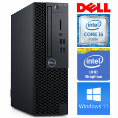 DELL 3060 SFF i5-8500 16GB 128SSD M.2 NVME+1TB DVD WIN11Pro цена и информация | Стационарные компьютеры | 220.lv