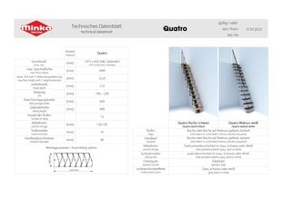 Moduļu kāpnes QUATRO Minka, Sudraba / Dižskābardis. Komplektā augstums: 298 cm цена и информация | Лестницы | 220.lv