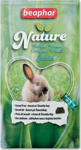Barība trusim bez graudiem Beaphar Nature Rabbit&Dwarf, 1250g цена и информация | Barība grauzējiem | 220.lv
