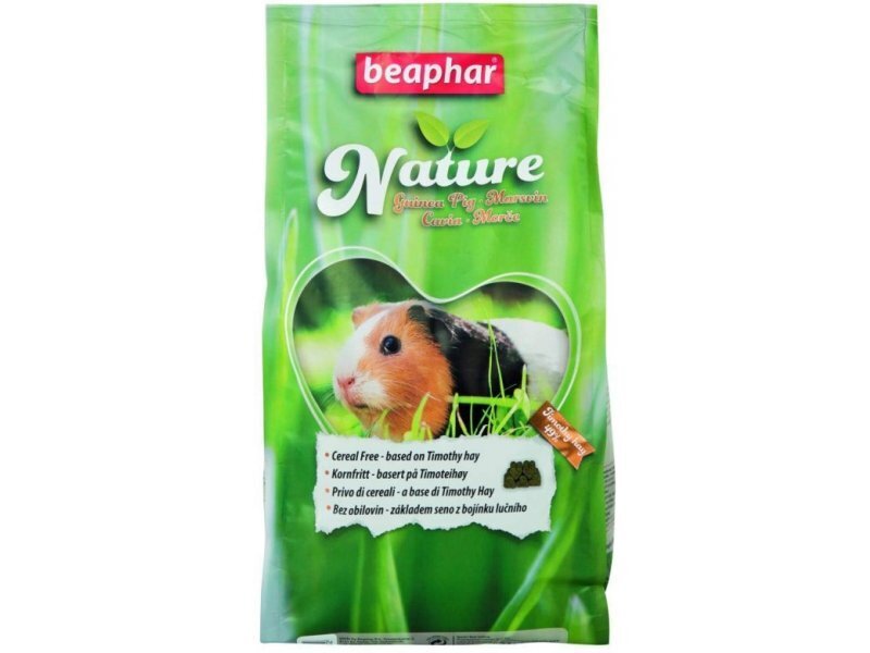 Barība jūrascūciņām Beaphar Nature Guinea Big, 1250 g цена и информация | Barība grauzējiem | 220.lv