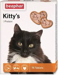 Vitamīni kaķiem Beaphar Kittys Fische, 75 gab. cena un informācija | Vitamīni, uztura bagātinātāji, pretparazītu līdzekļi kaķiem | 220.lv