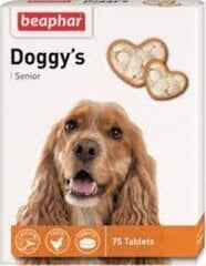 Кормовая добавка Beaphar Senior Doggys Treats N75 цена и информация | Витамины, пищевые добавки, анти-паразит продукты для собак | 220.lv