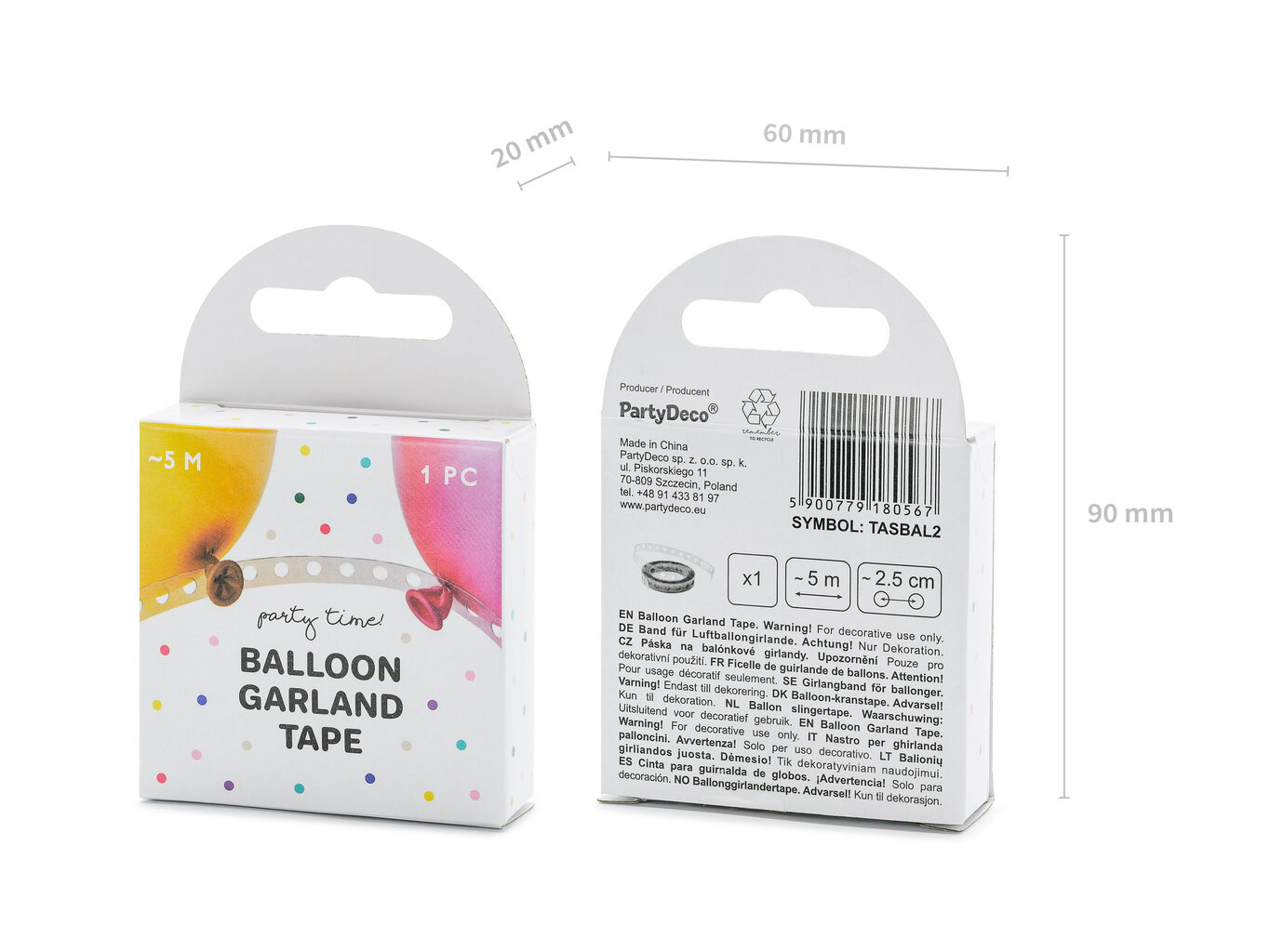 Lente balonu virtenei, 5M cena un informācija | Baloni | 220.lv