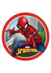 Тарелки "Spiderman Crime Fighter" 23 см, 8 шт цена и информация | Праздничные декорации | 220.lv