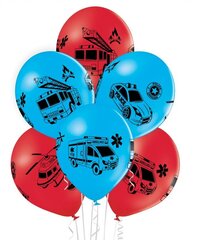 Baloni ar zimējumu Transports, 30 cm, 6 gab цена и информация | Шарики | 220.lv