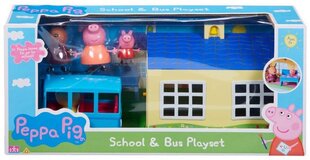 Набор школа и автобус Peppa Pig цена и информация | Развивающие игрушки | 220.lv