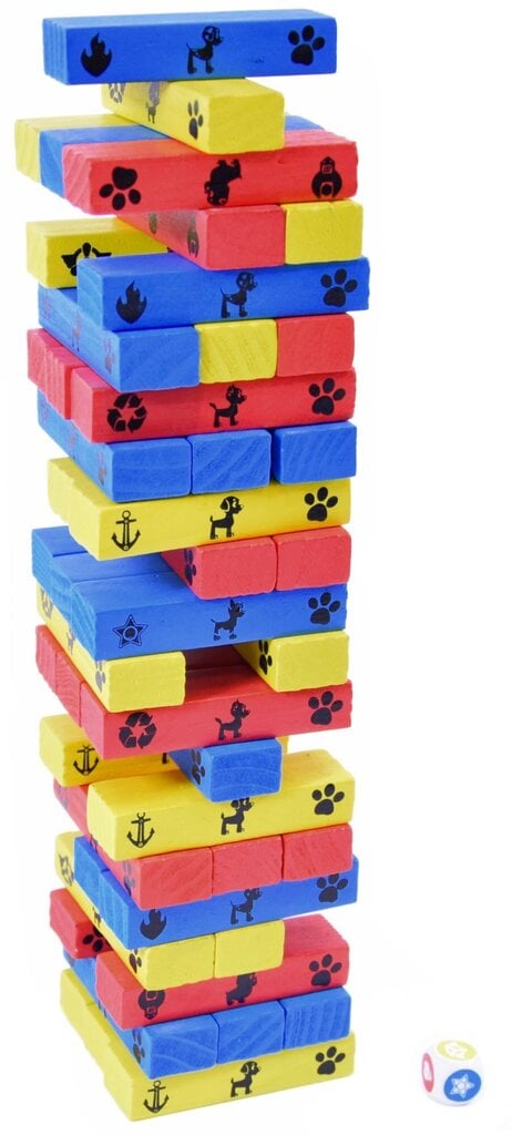 Spēle - jenga, Paw Patrol, 48 gab. cena un informācija | Galda spēles | 220.lv