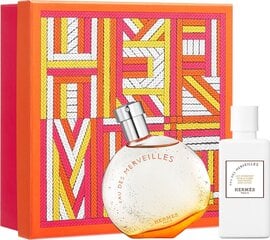 Komplekts Hermes Eau Des Merveilles sievietēm: tualetes ūdens EDT, 50 ml + ķermeņa pieniņš, 40 ml cena un informācija | Ķermeņa krēmi, losjoni | 220.lv