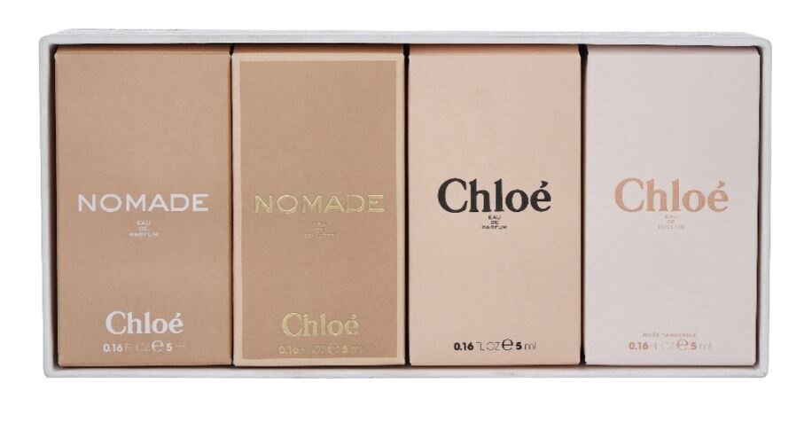 Komplekts Chloe Miniatures sievietēm: parfimērijas ūdens EDP, 2x5 ml + tualetes ūdens EDT, 2x5 ml cena un informācija | Sieviešu smaržas | 220.lv
