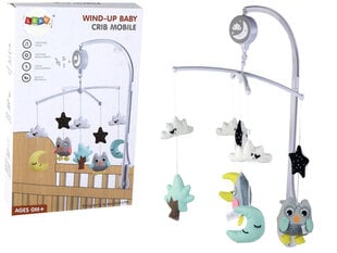Музыкальная карусель для детской кроватки, белый цена и информация | Игрушки для малышей | 220.lv