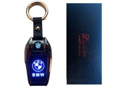Atslēgu piekariņš ar BMW logotipu, šķiltavu un lukturīti цена и информация | Atslēgu piekariņi | 220.lv