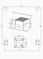 Lapene Pergola Premium Wall 3x3 uzstādāma pie sienas, balta cena un informācija | Dārza nojumes un lapenes | 220.lv