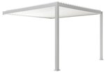 Lapene Pergola Premium Wall 3x3 uzstādāma pie sienas, balta