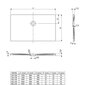 Dušas kabīnes paliktnis WISA 120x80 цена и информация | Dušas paliktņi | 220.lv