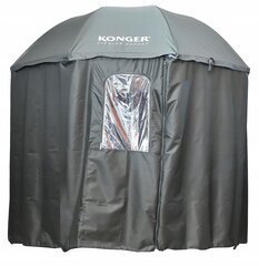 Ūdensizturīgs makšķerēšanas lietussargs Konger, 250x250 cm, melns cena un informācija | Teltis | 220.lv