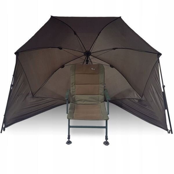 Makšķerēšanas lietussargu telts NGT, 250 cm, brūna cena un informācija | Teltis | 220.lv