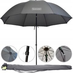 Ūdensizturīgs makšķerēšanas lietussargs Saxcarp, 220x220 cm, melns cena un informācija | Teltis | 220.lv