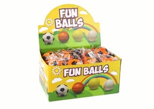Мяч на резинке с браслетом 6 см, оранжевый цена и информация | Развивающие игрушки | 220.lv
