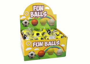 Мяч на резинке с браслетом 6 см, желтый цена и информация | Развивающие игрушки | 220.lv