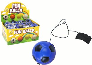 Bumba uz elastīgās lentes ar aproci, 6 cm, zilā krāsā cena un informācija | Attīstošās rotaļlietas | 220.lv